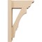 Ekena Millwork 6-in W x 14-in D x 22-in H Balboa Trad Rough Cedar Woodgrain TimberThane Outlooker, Primed Tan OUTUR060X14X22BOA04RCPR - alternate 2